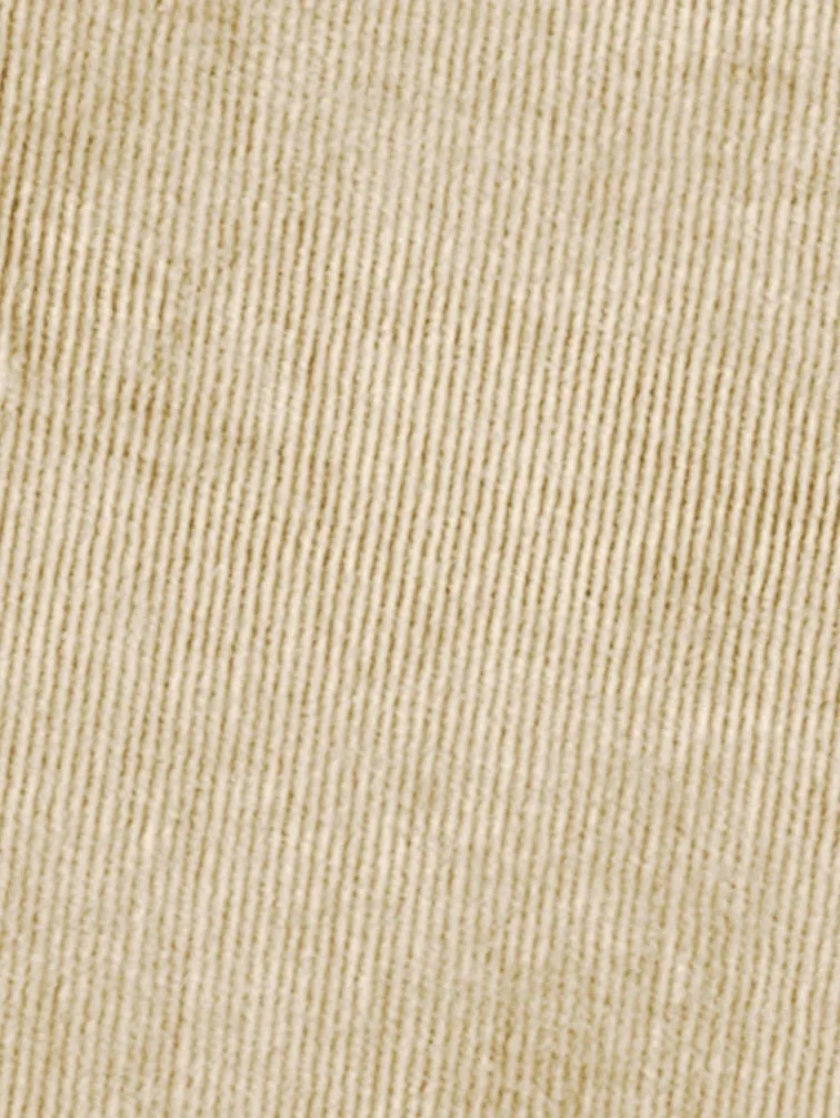Cream Stretch Corduroy Jeans