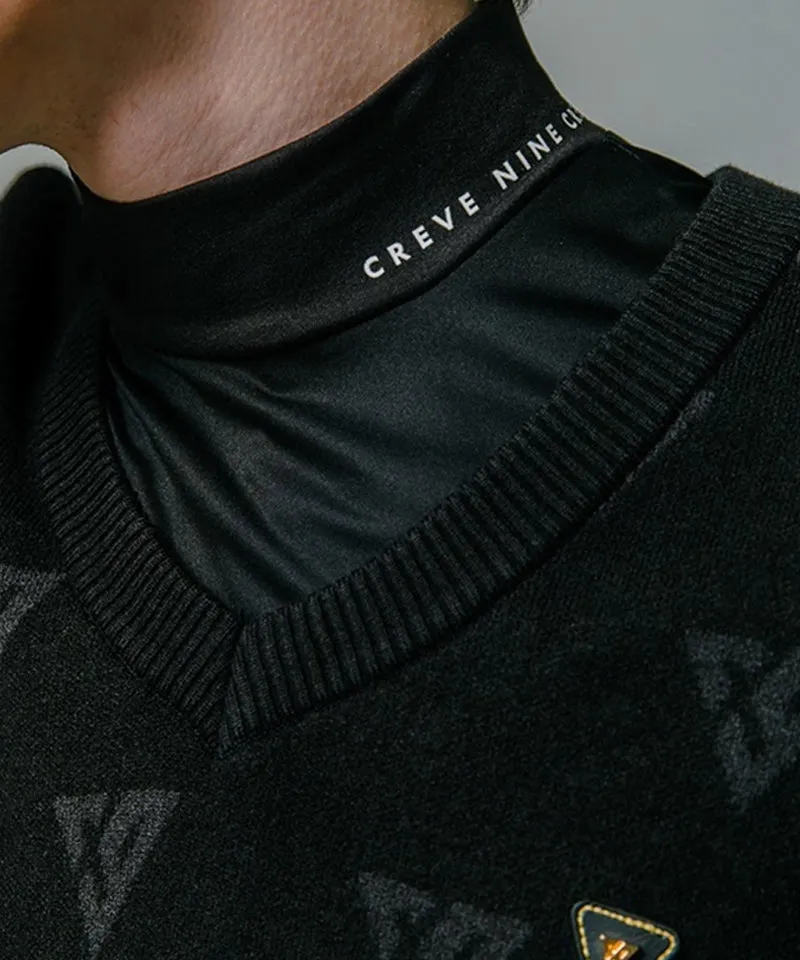 CREVE NINE: Men's Windproof Inner Tee - Black