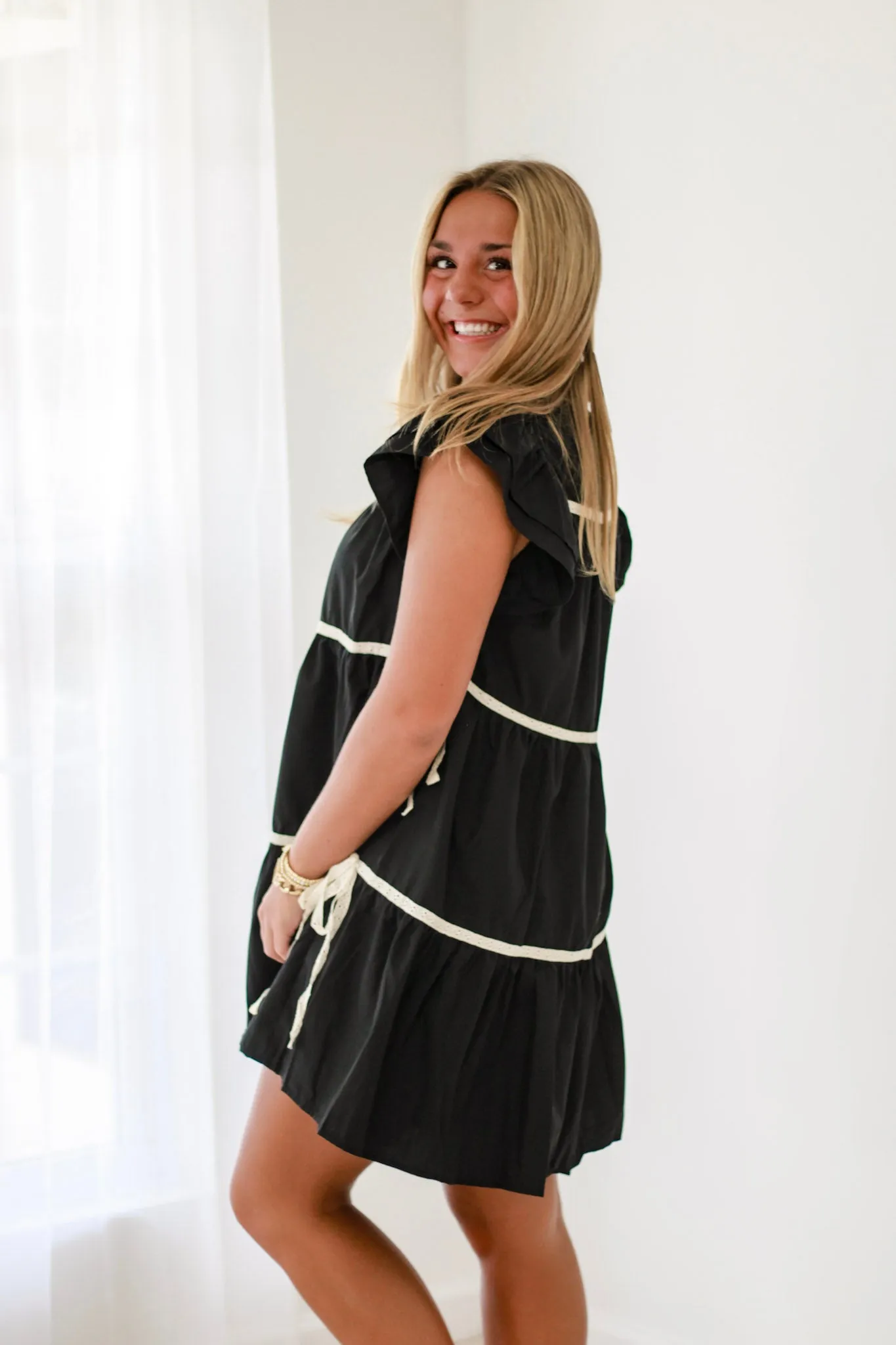 Cusp of Fall Black Dress