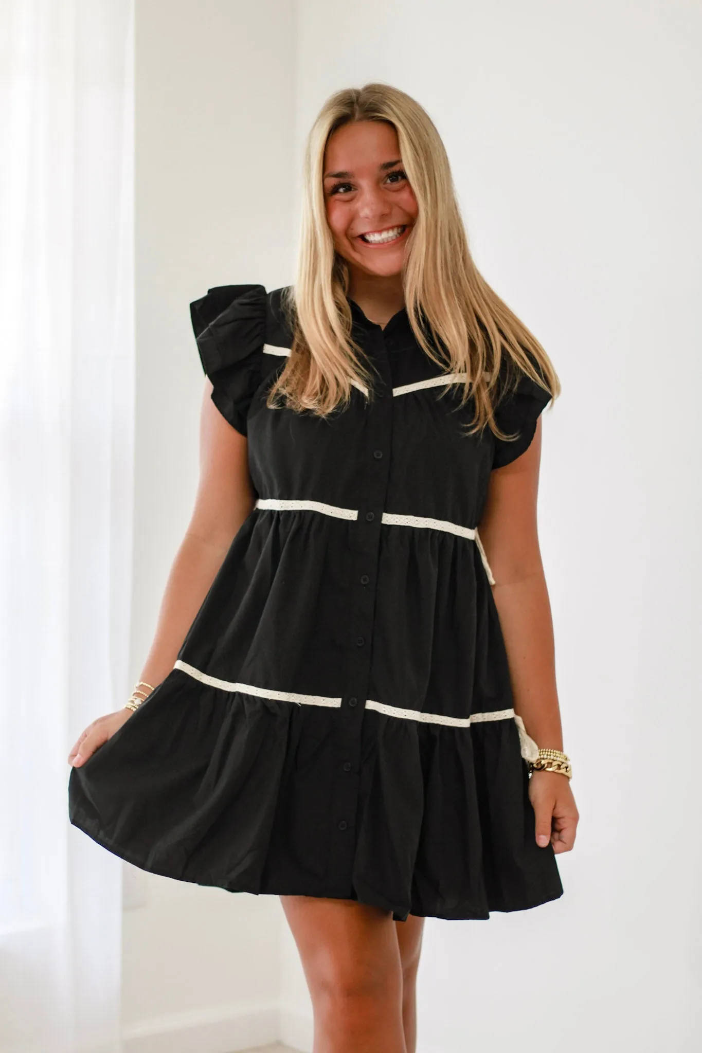 Cusp of Fall Black Dress