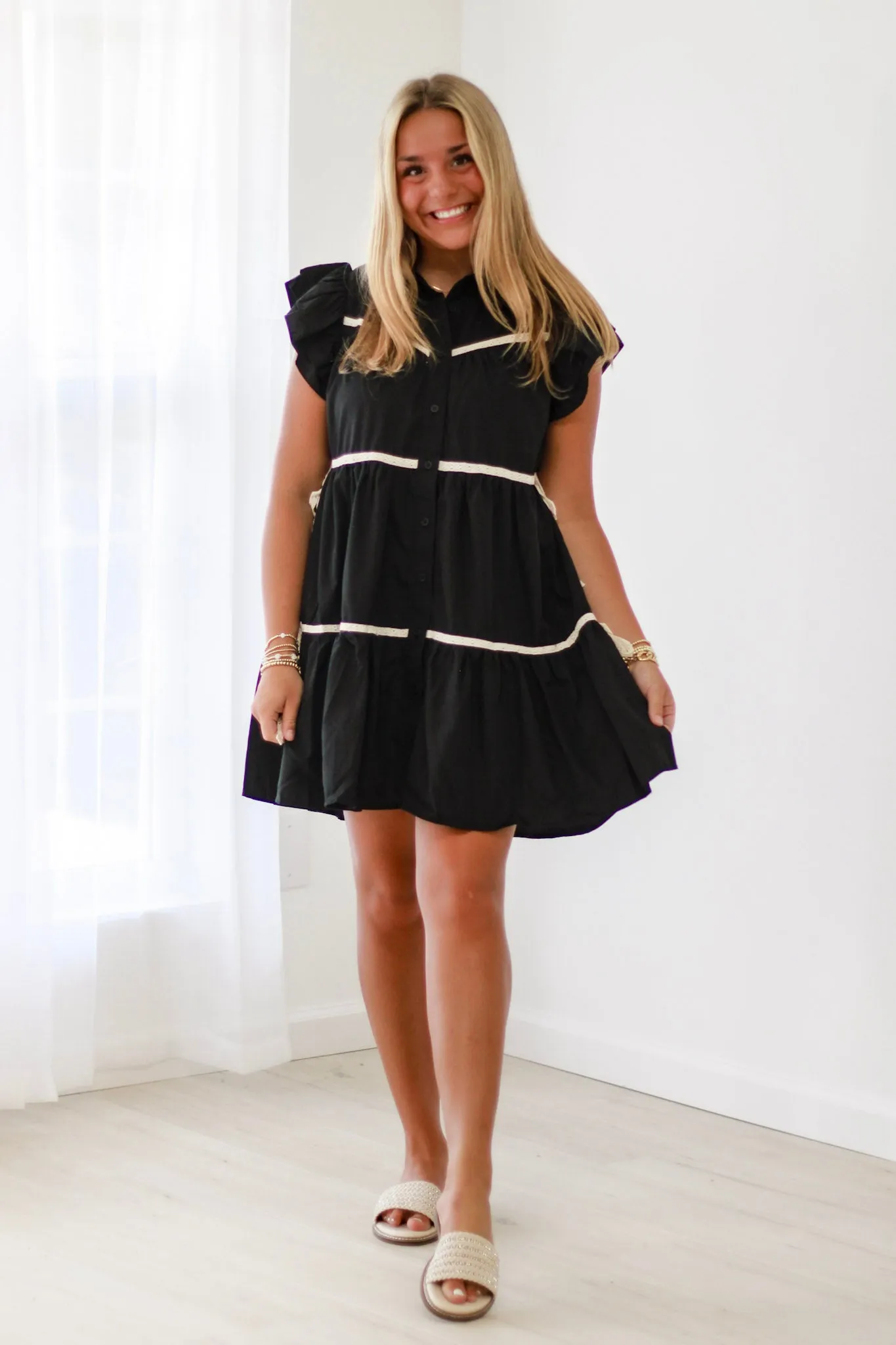 Cusp of Fall Black Dress
