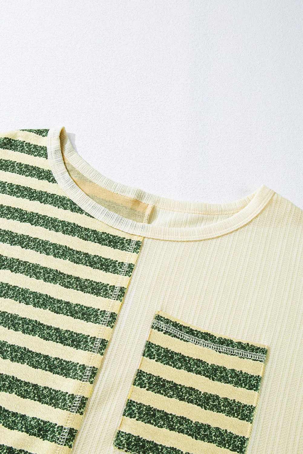 Danielle Striped Round Neck Long Sleeve Top