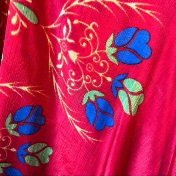Darn Good Yarn Reversible Sari Silk Wrap Skirt