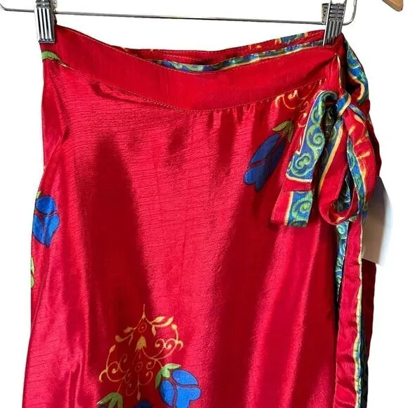 Darn Good Yarn Reversible Sari Silk Wrap Skirt