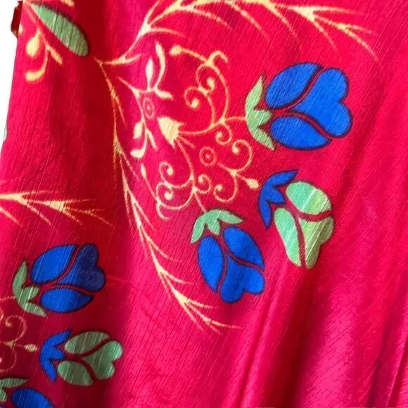 Darn Good Yarn Reversible Sari Silk Wrap Skirt