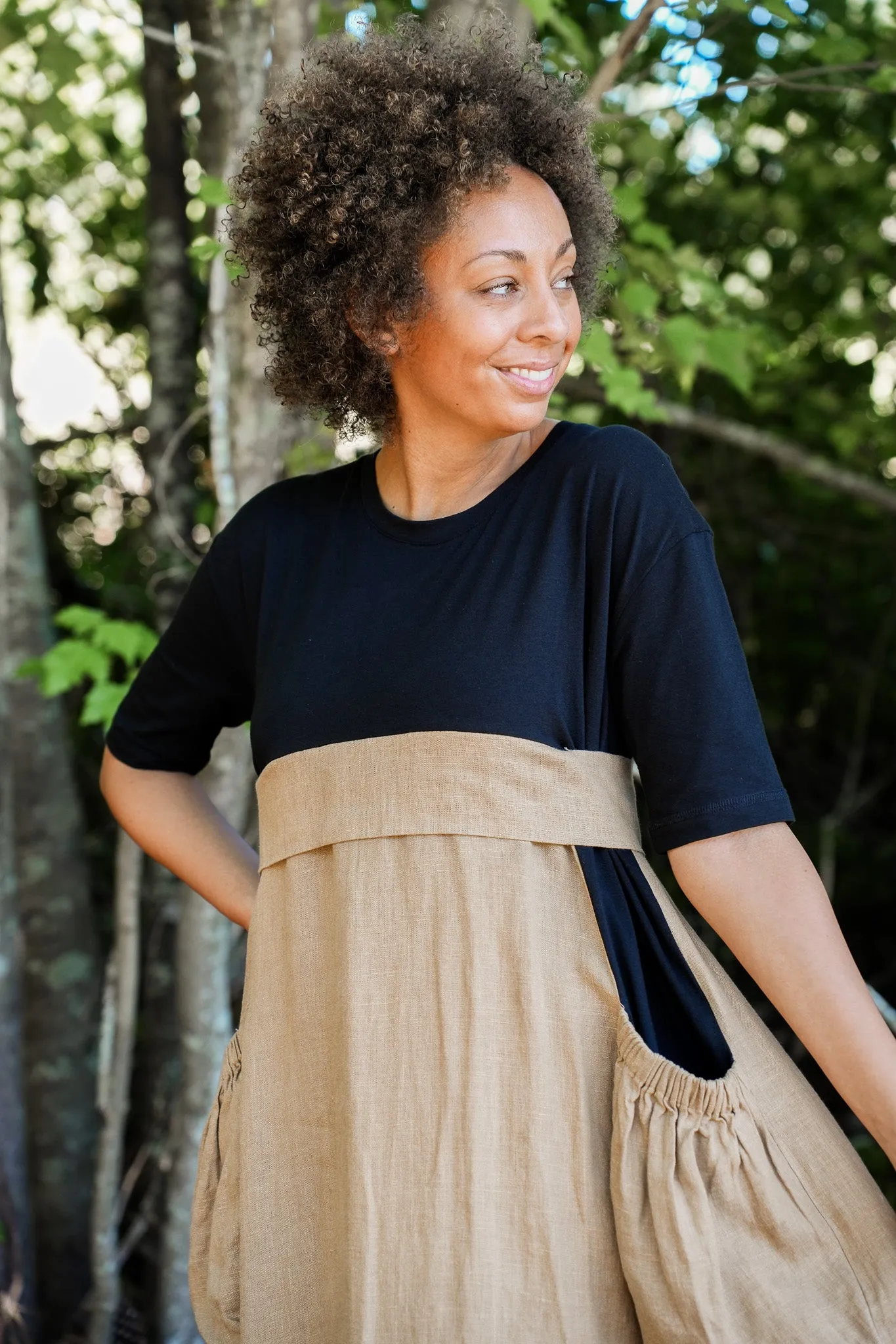 Dee Linen Bubble Dress