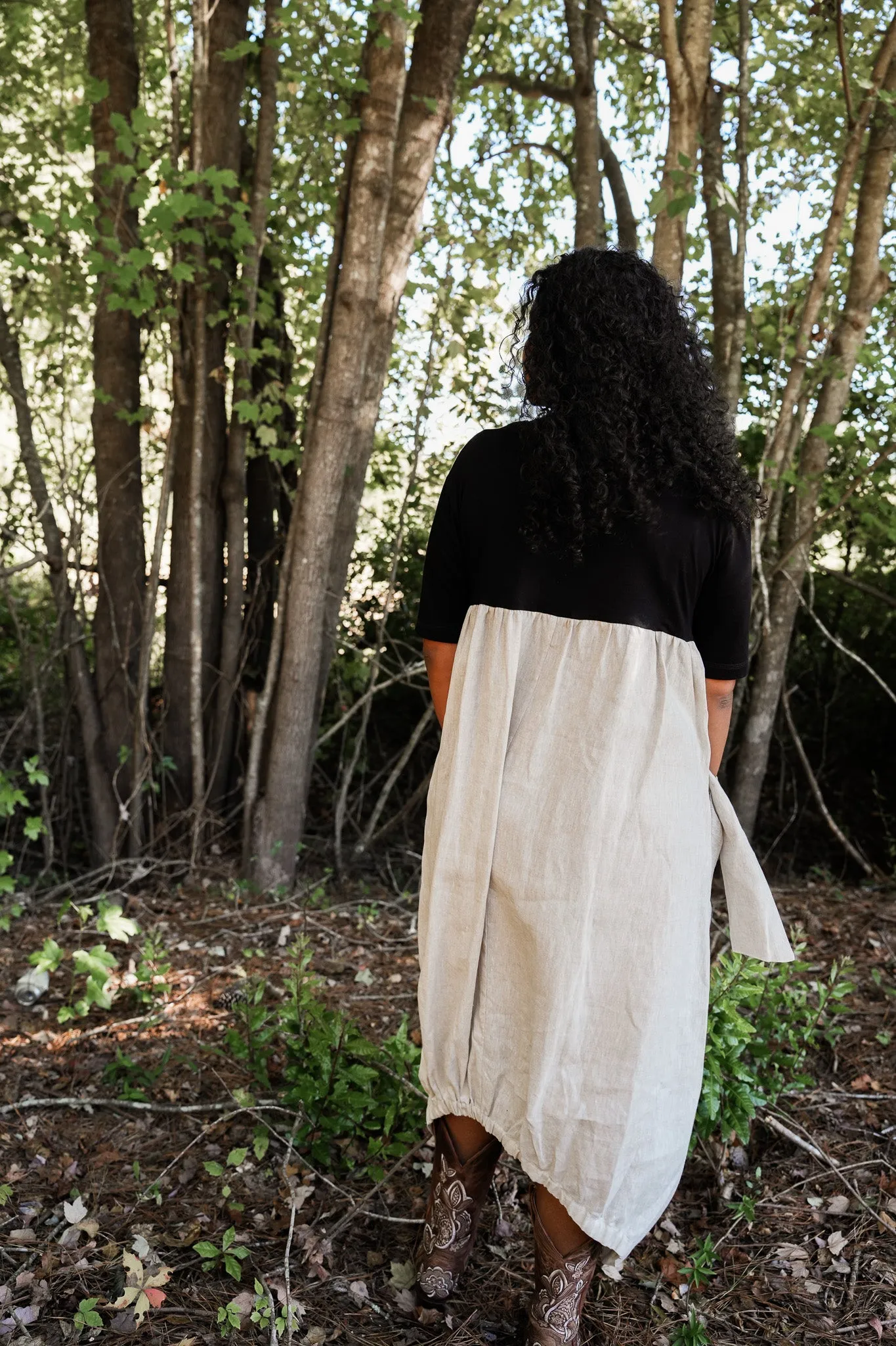 Dee Linen Bubble Dress