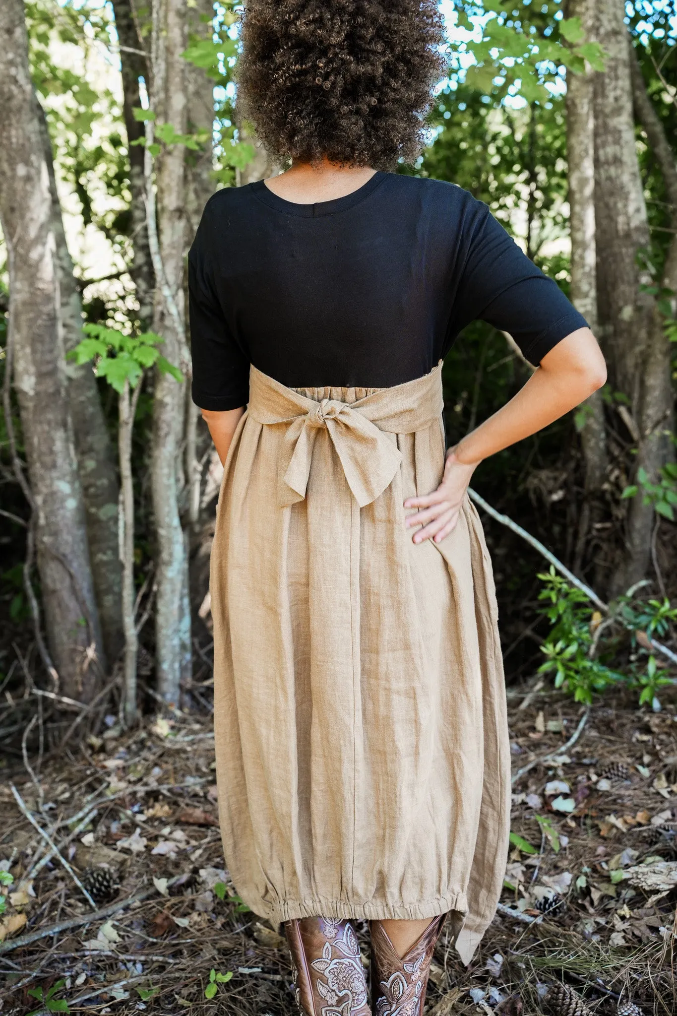 Dee Linen Bubble Dress