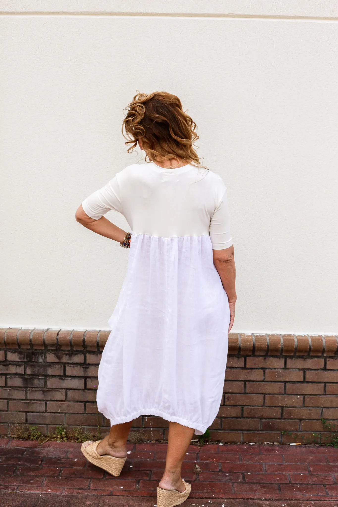 Dee Linen Bubble Dress