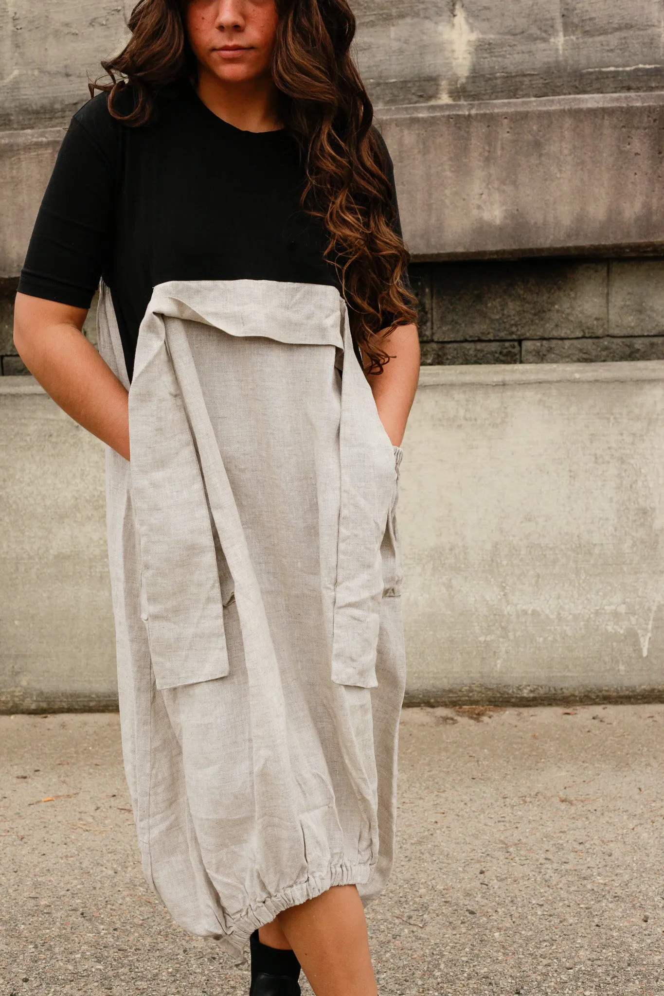 Dee Linen Bubble Dress