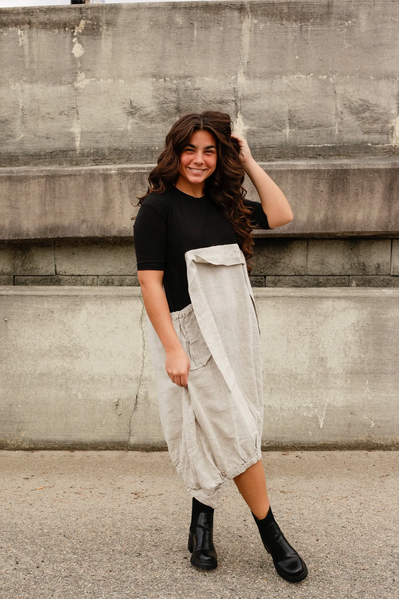 Dee Linen Bubble Dress
