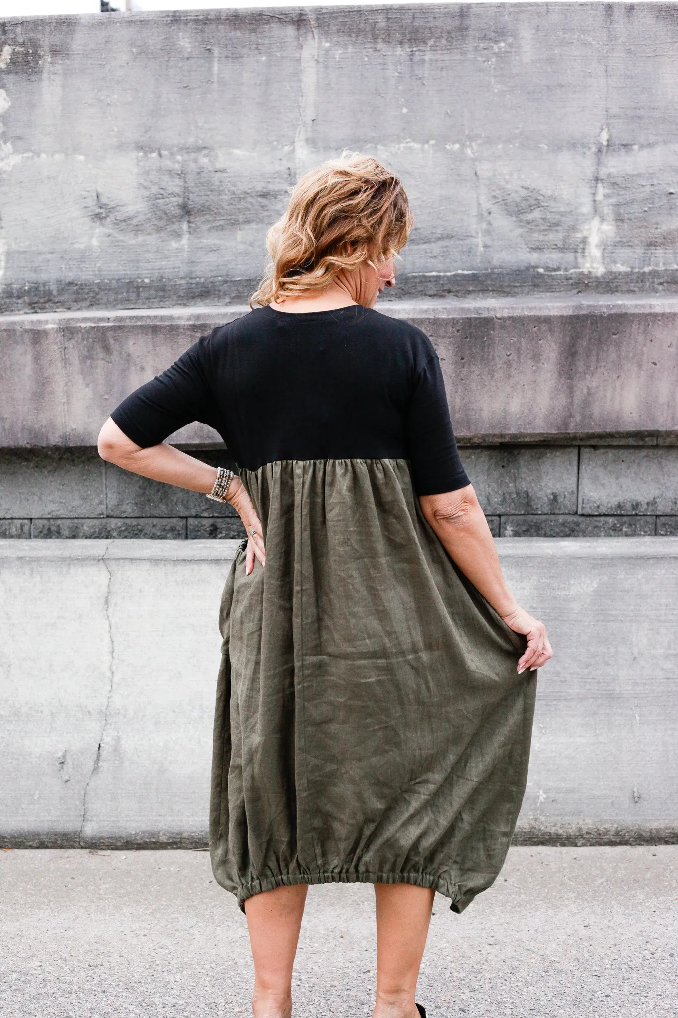 Dee Linen Bubble Dress