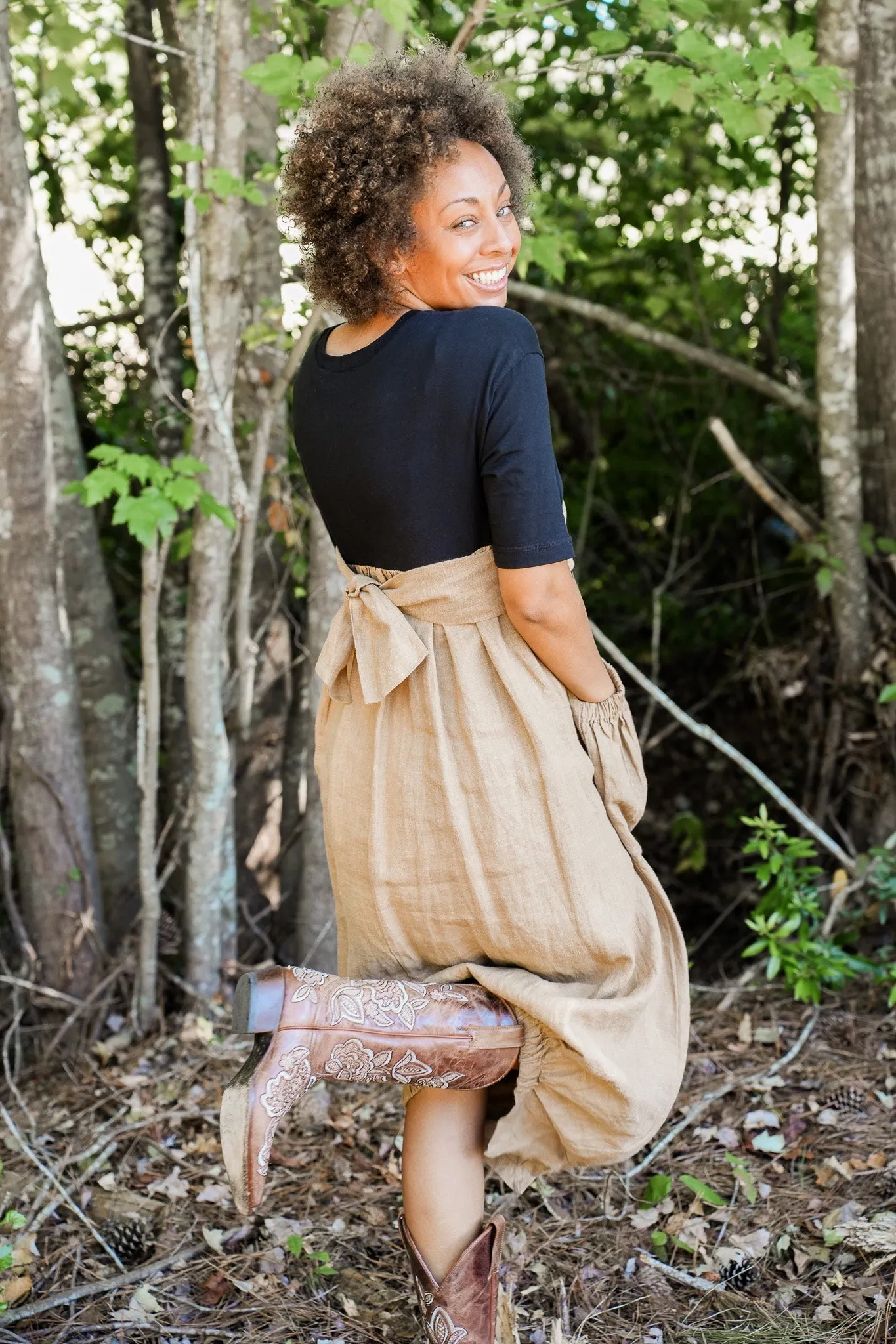 Dee Linen Bubble Dress