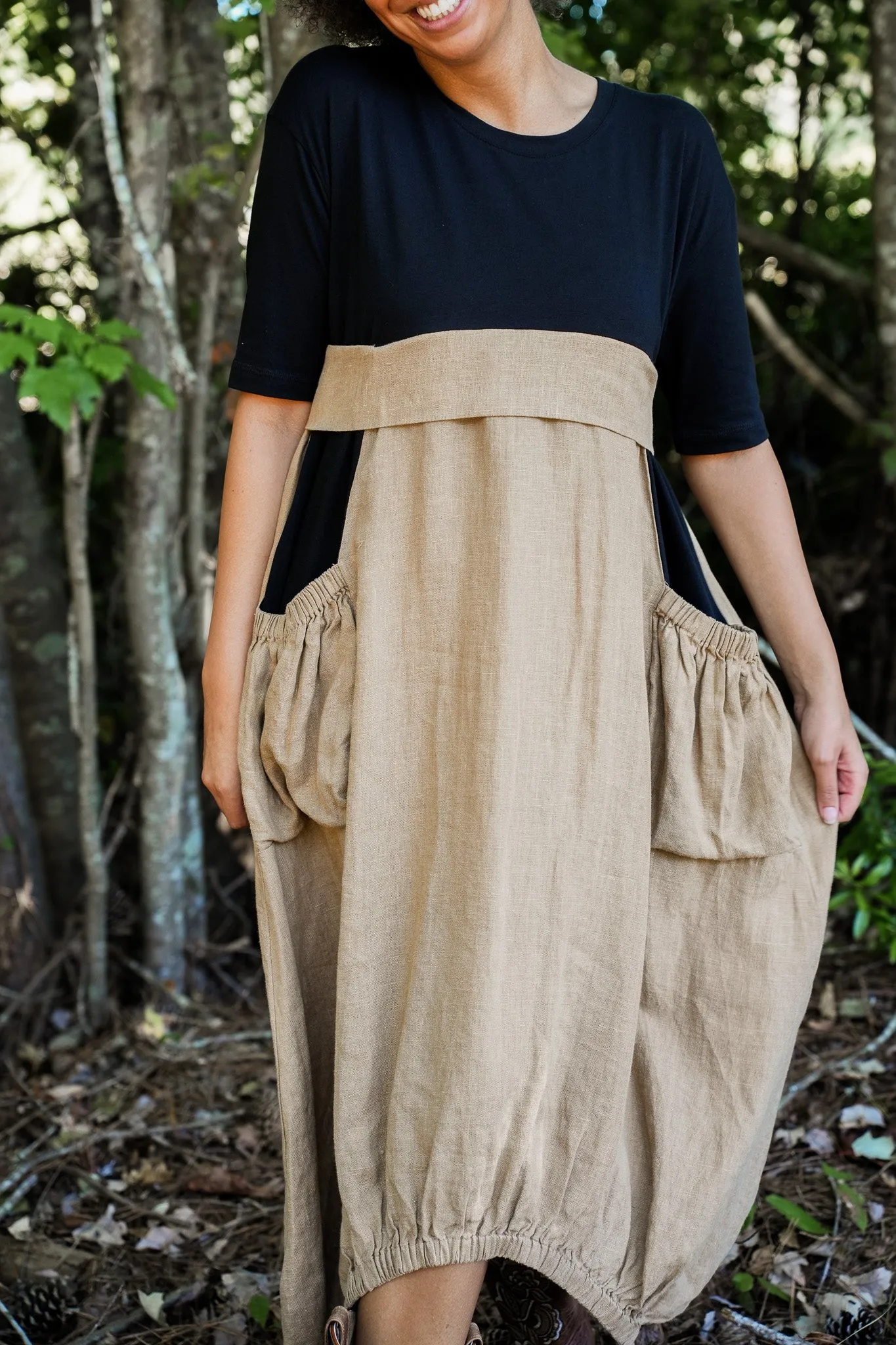 Dee Linen Bubble Dress