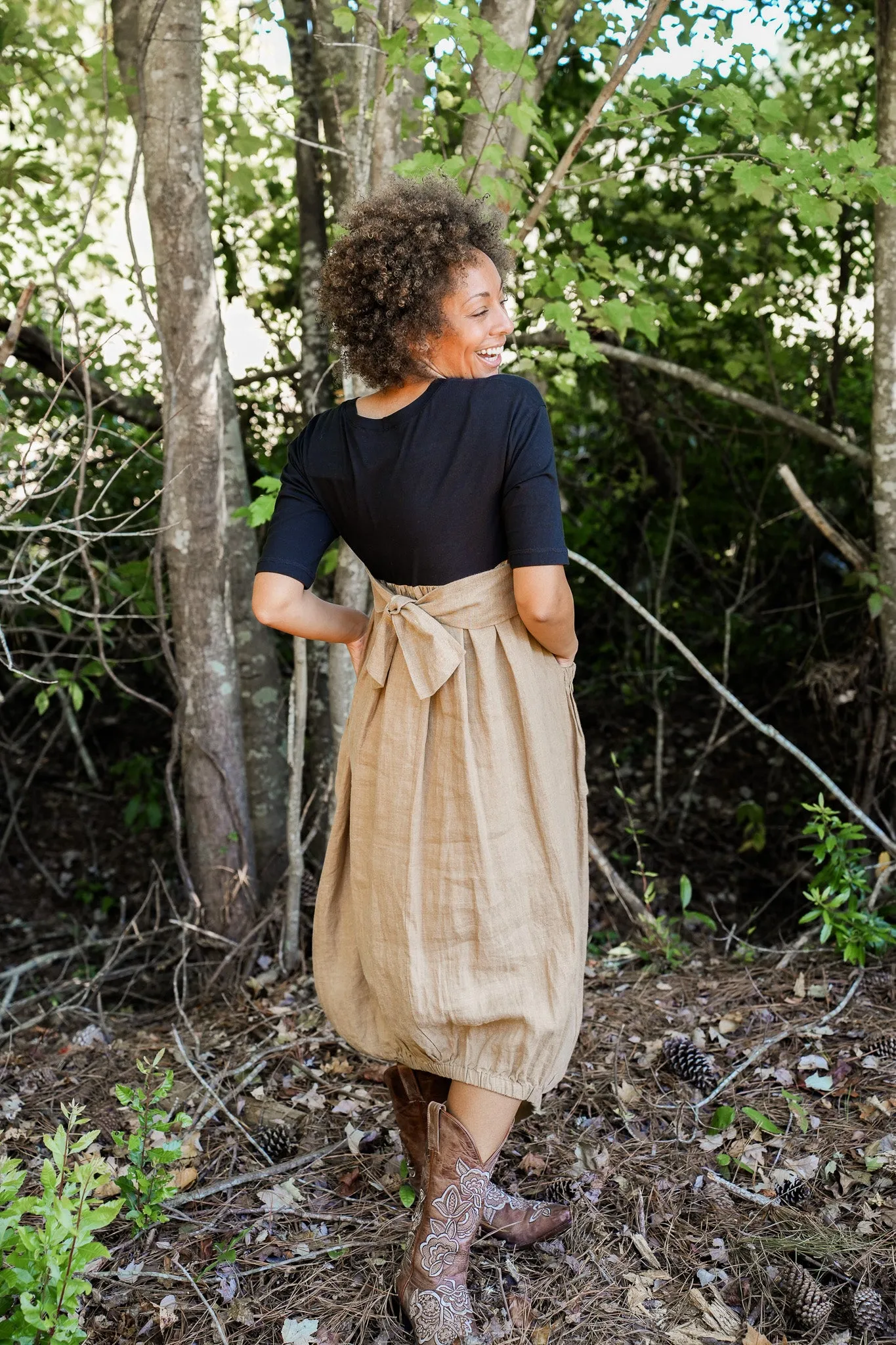 Dee Linen Bubble Dress