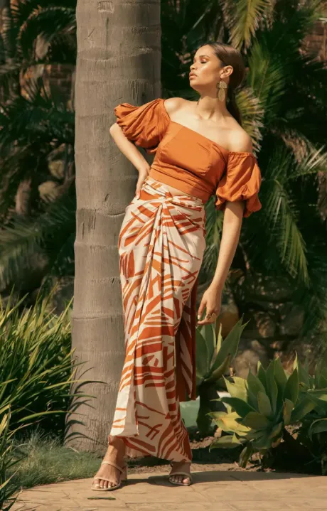 DIARRABLU Seur Zana Print Wrap Skirt
