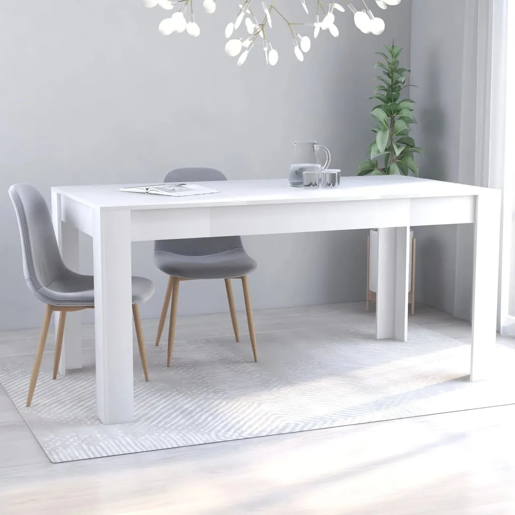 Dining Table White 63"x31.5"x30" Chipboard