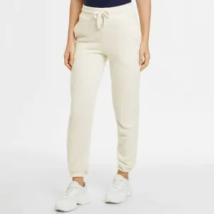 Dámske tepláky FILA CRERET high waist pants krémovo-biele