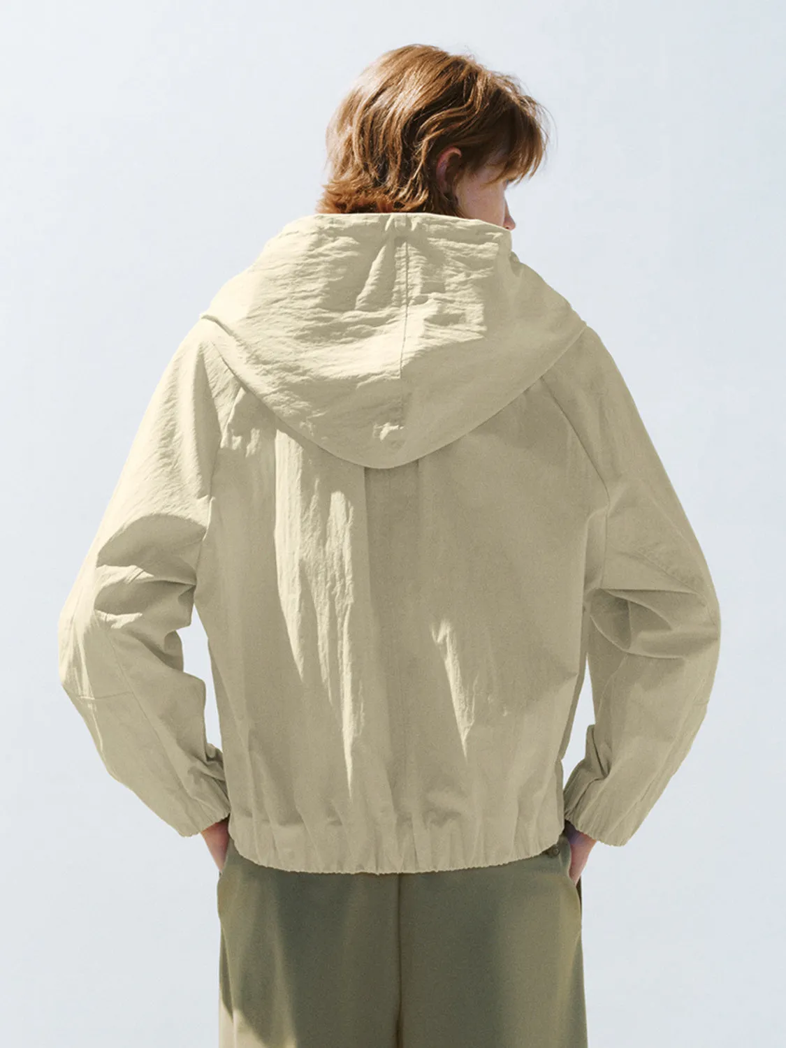 Drawstring Hem Oversized Jackets
