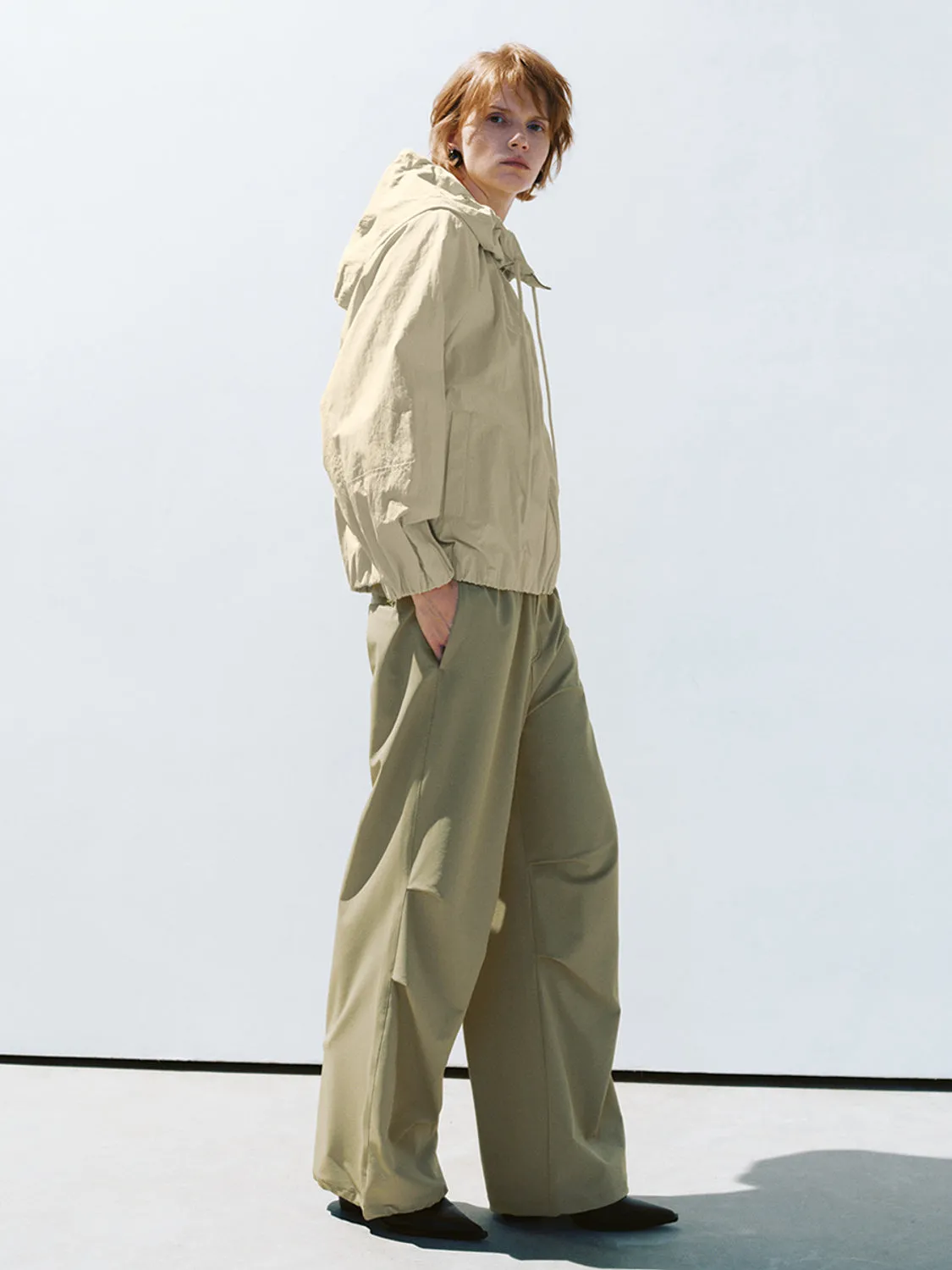 Drawstring Hem Oversized Jackets