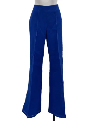 Electric Blue Straight Cut Pants