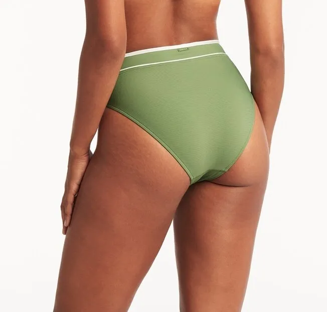 Elite High Waist Band Pant - Olive