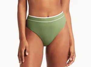 Elite High Waist Band Pant - Olive