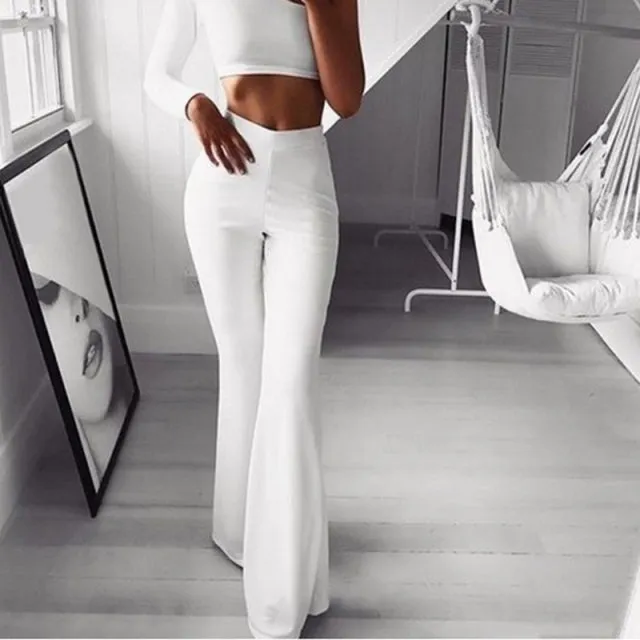 Ensemble Pantalon stylé leeging femme et petit haut  / Summer Autumn Elegant Lady