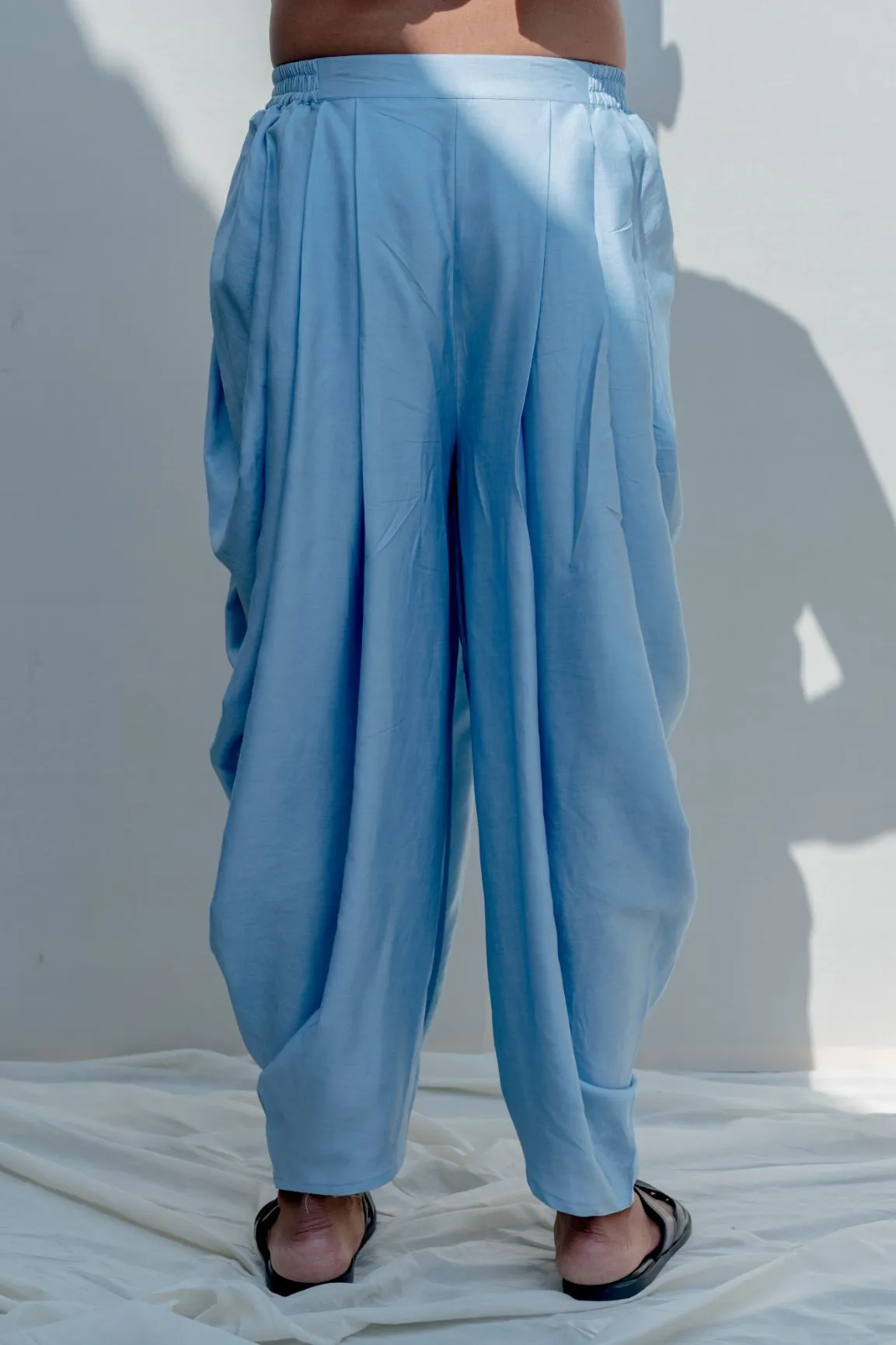 Esteem - Light Blue Floral Embroidered Jacket with Kurta Set