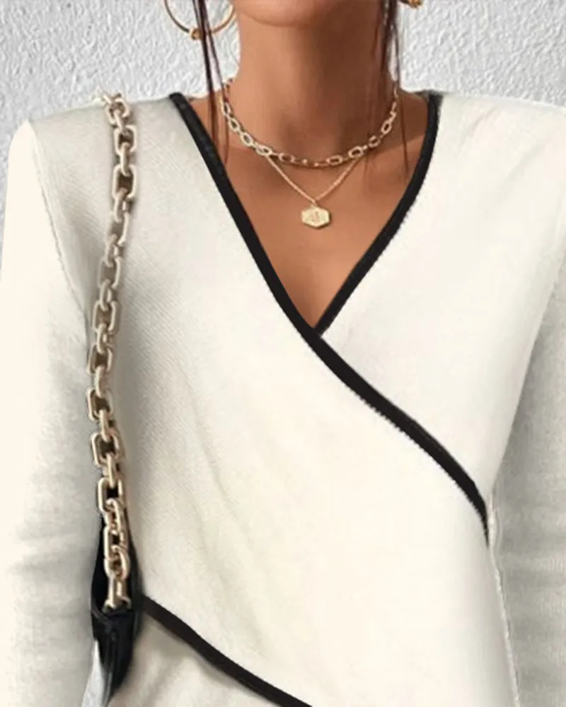 Eulalie - V-Neck Wrap Sweater