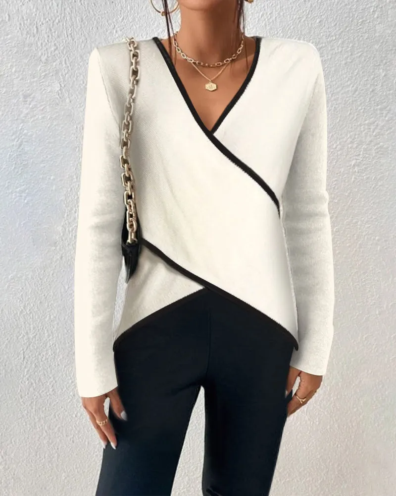 Eulalie - V-Neck Wrap Sweater