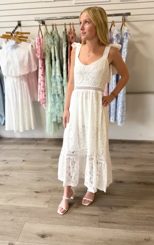 Ever After White Midi Dress