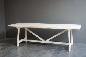 Farm Dining Table in Lightened Teak