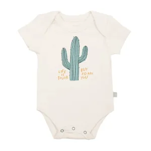 finn and emma graphic bodysuit - life is tough