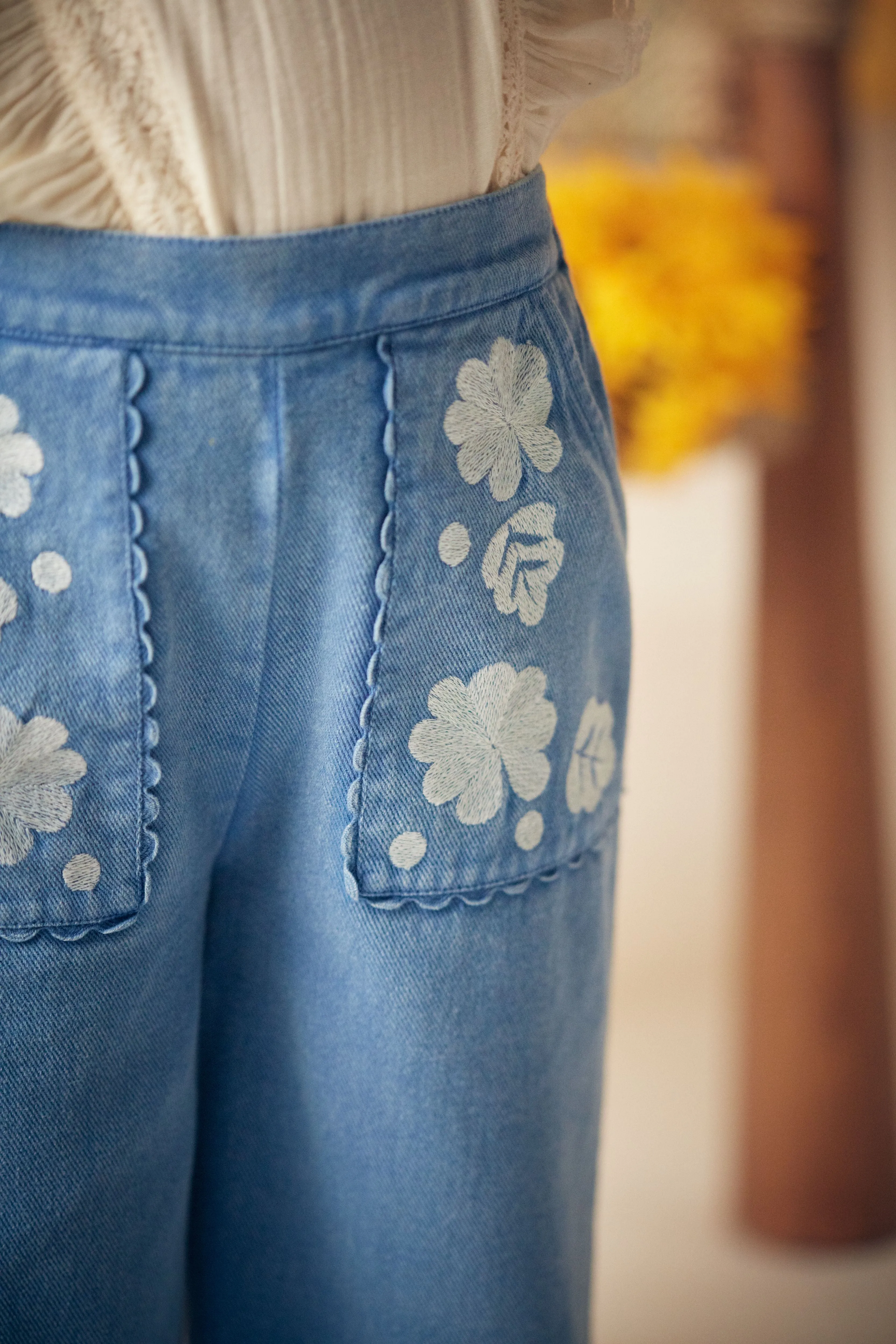 Flofi Pants, Stone Blue