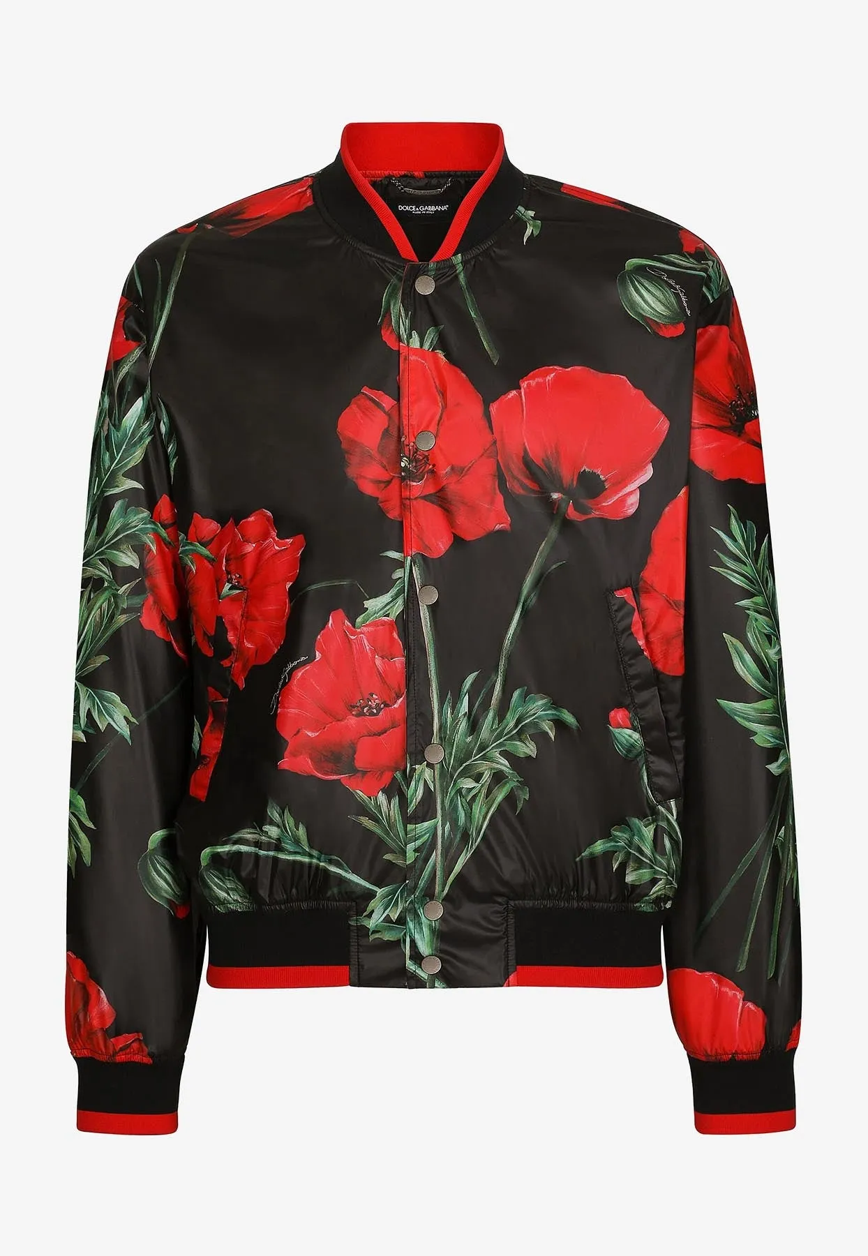 Floral Printed Bomber Jacket
