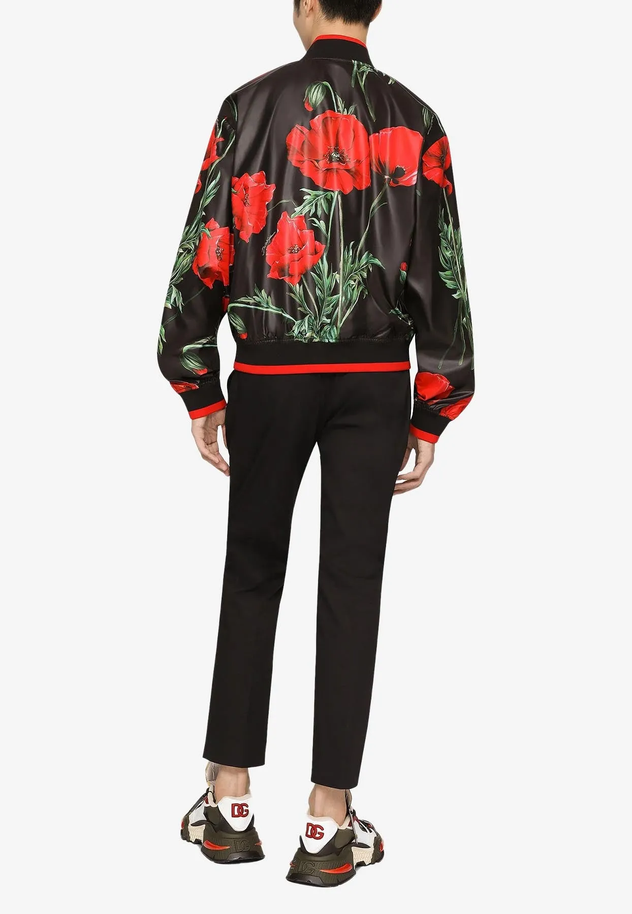 Floral Printed Bomber Jacket