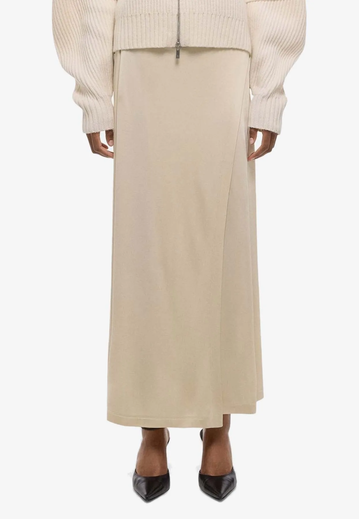 Fluid Maxi Wrap Skirt