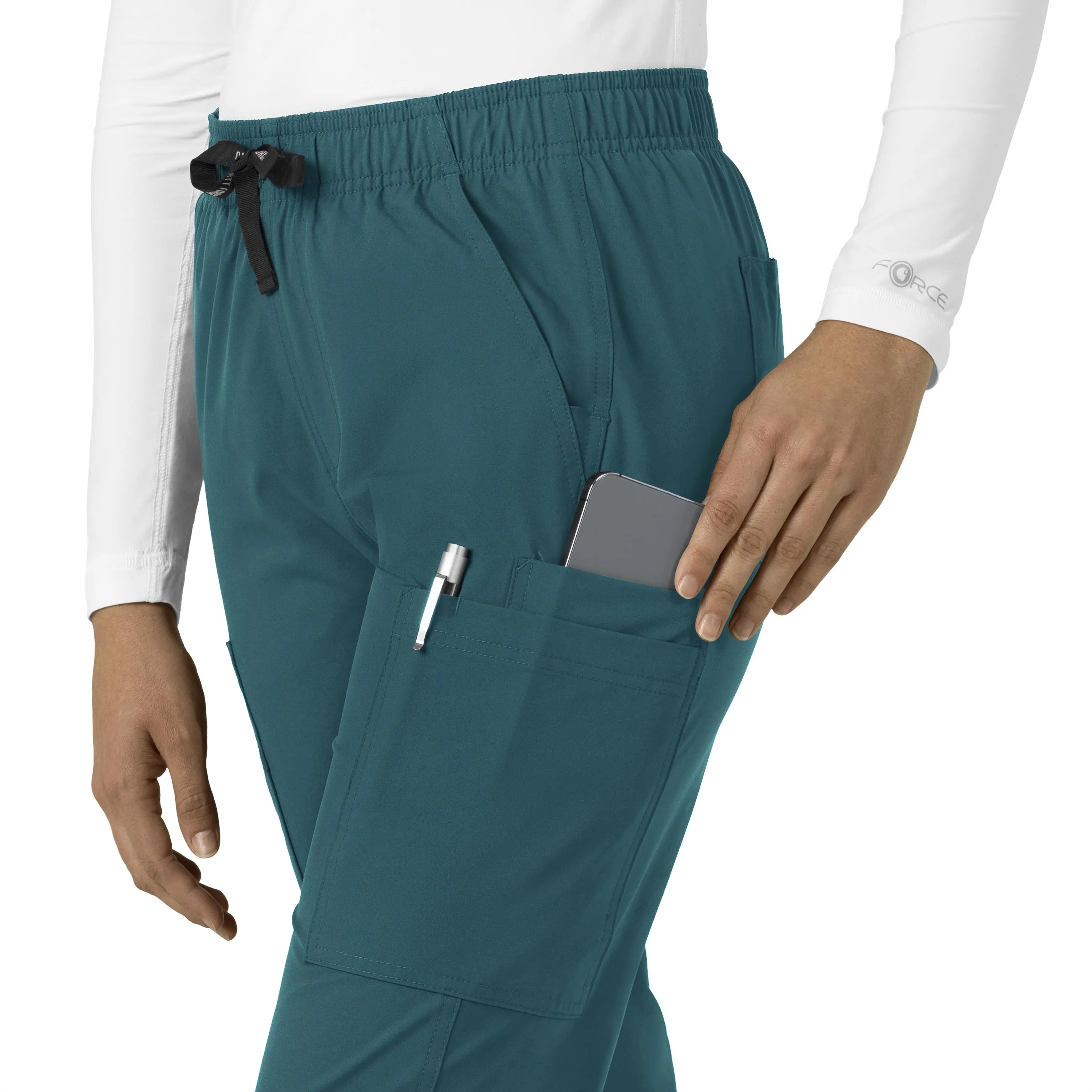 Force Essentials C51213 Straight Leg Scrub Pants Caribbean Blue