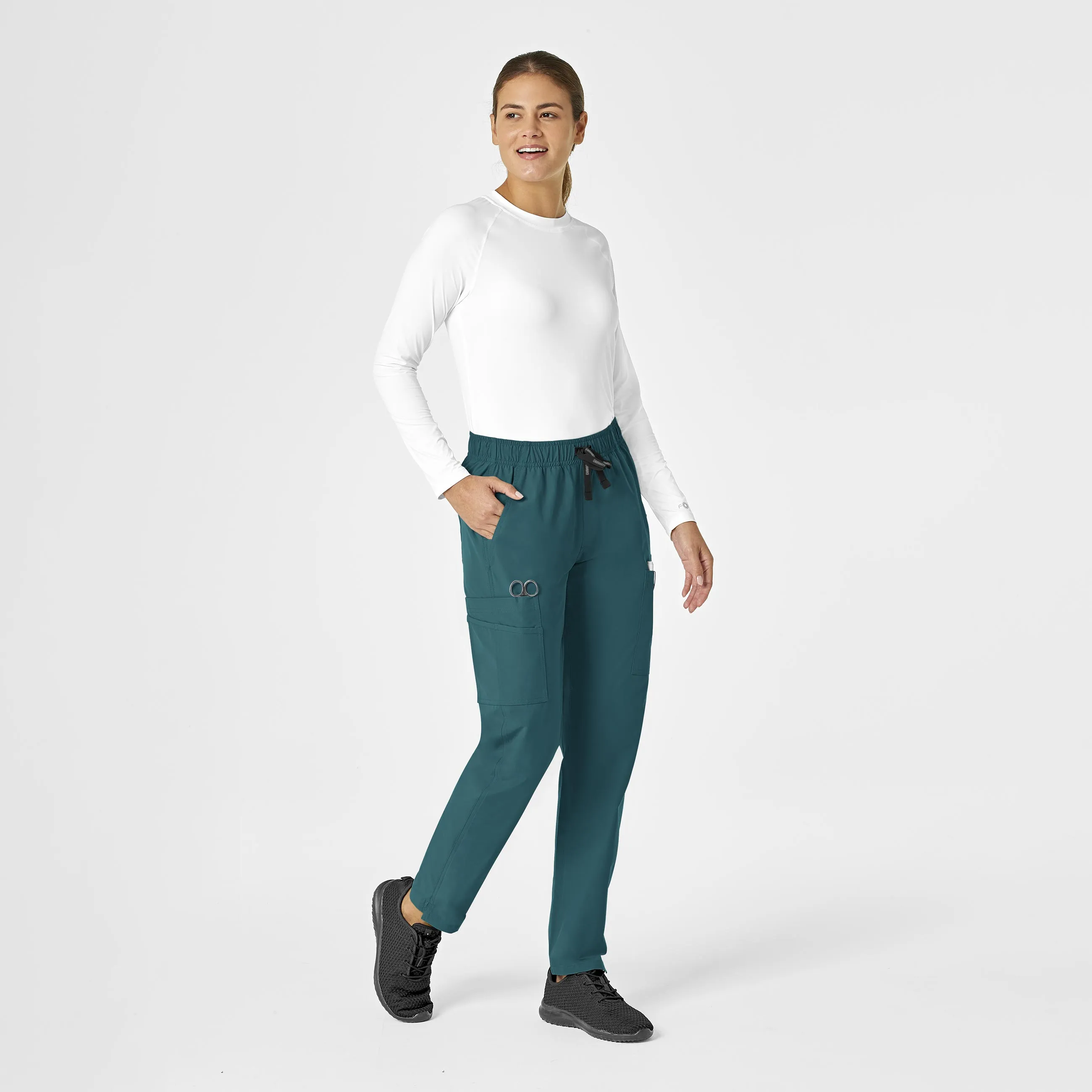 Force Essentials C51213 Straight Leg Scrub Pants Caribbean Blue
