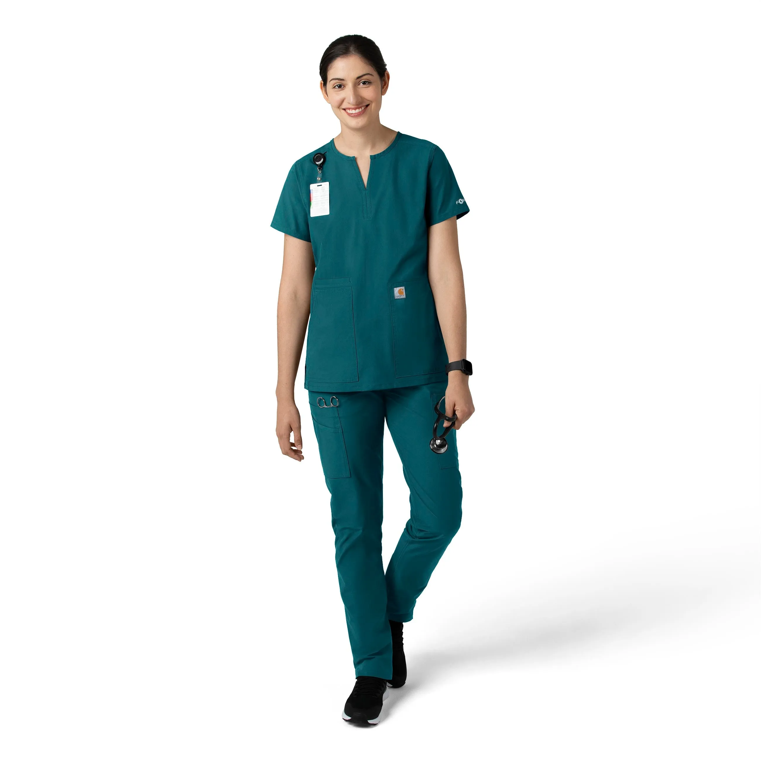 Force Essentials C51213 Straight Leg Scrub Pants Caribbean Blue