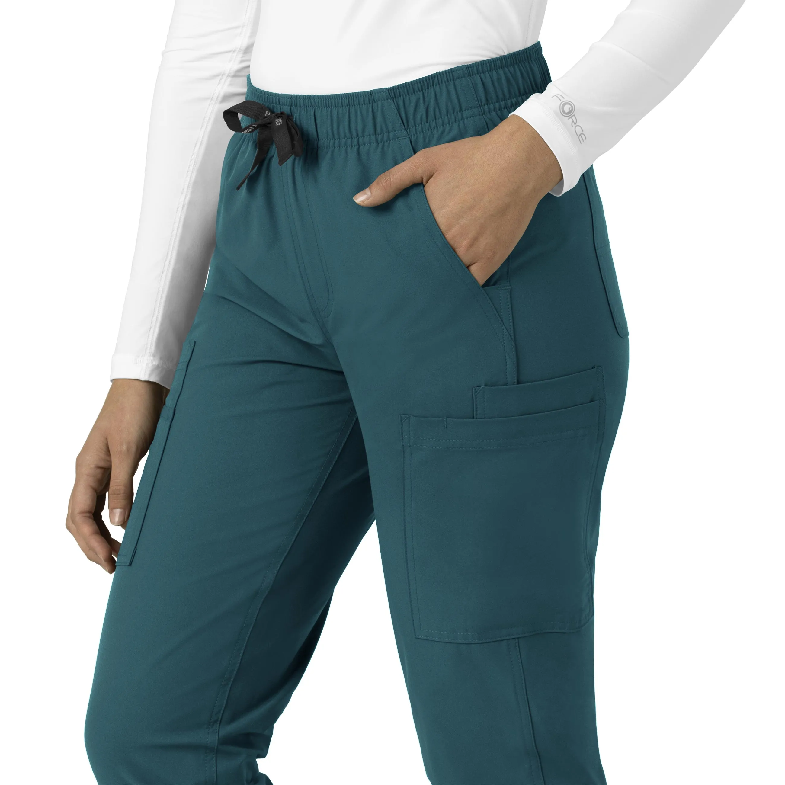Force Essentials C51213 Straight Leg Scrub Pants Caribbean Blue