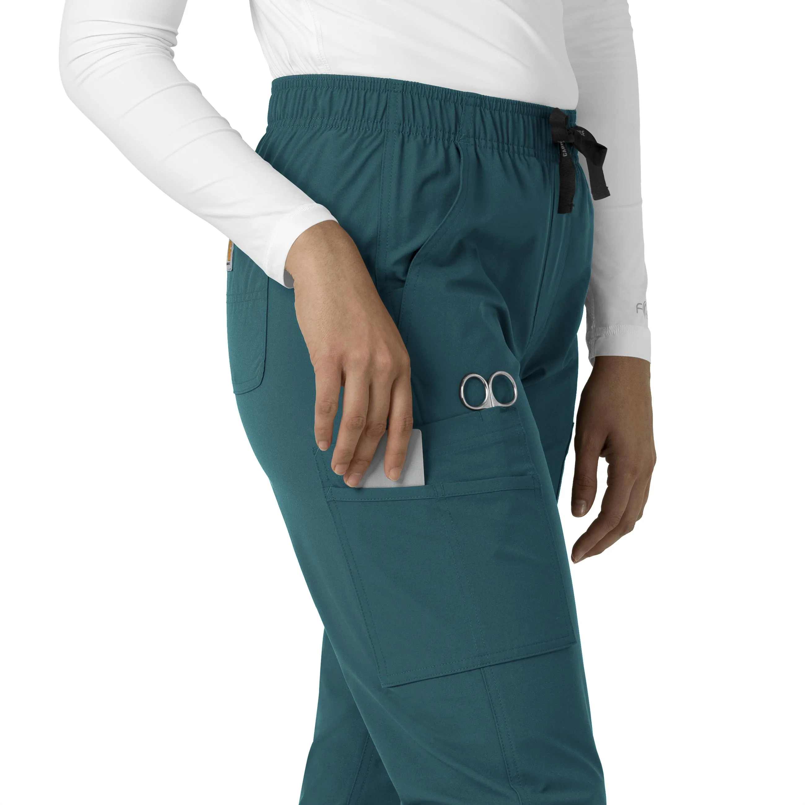 Force Essentials C51213 Straight Leg Scrub Pants Caribbean Blue