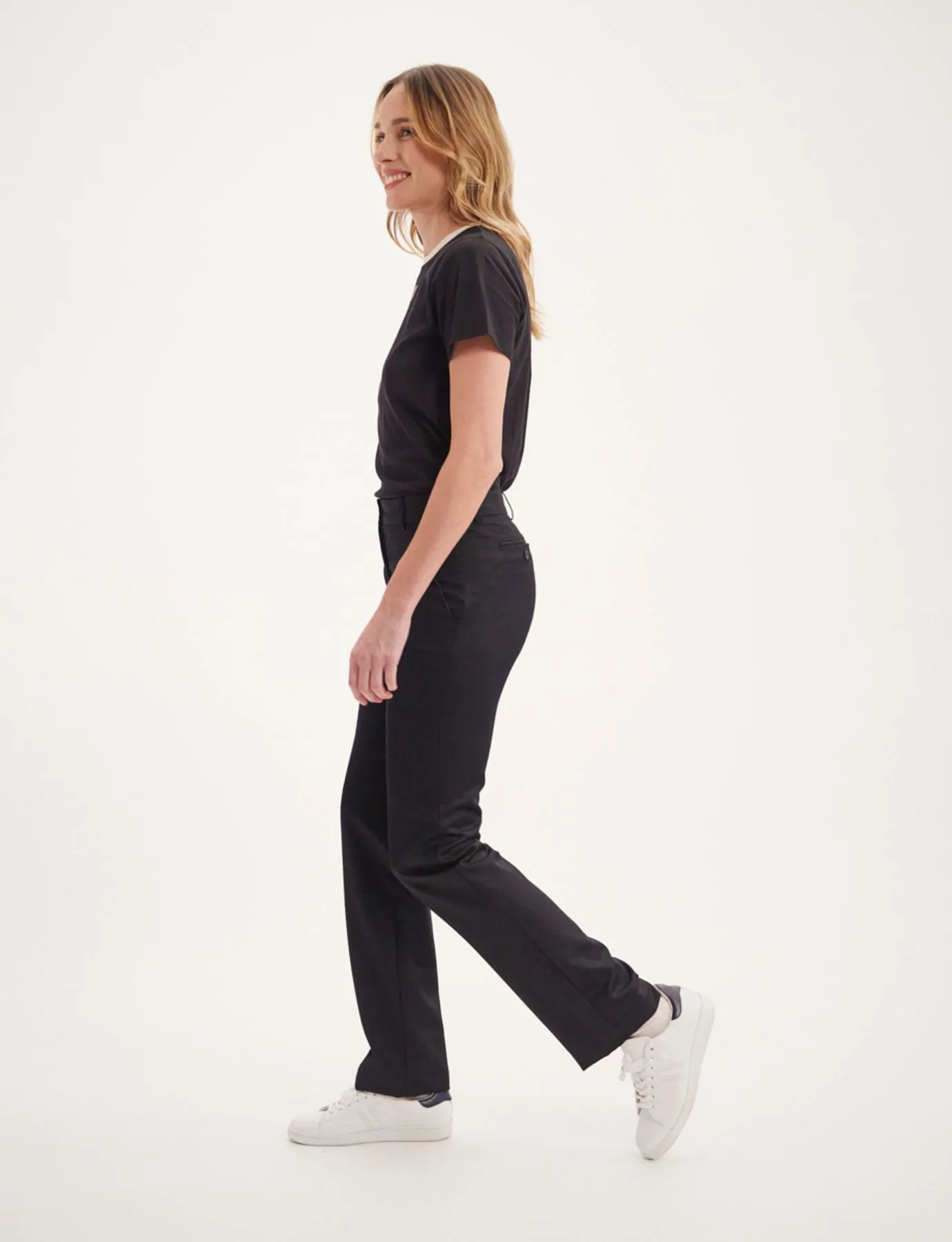 Francisco trousers navy blue wool