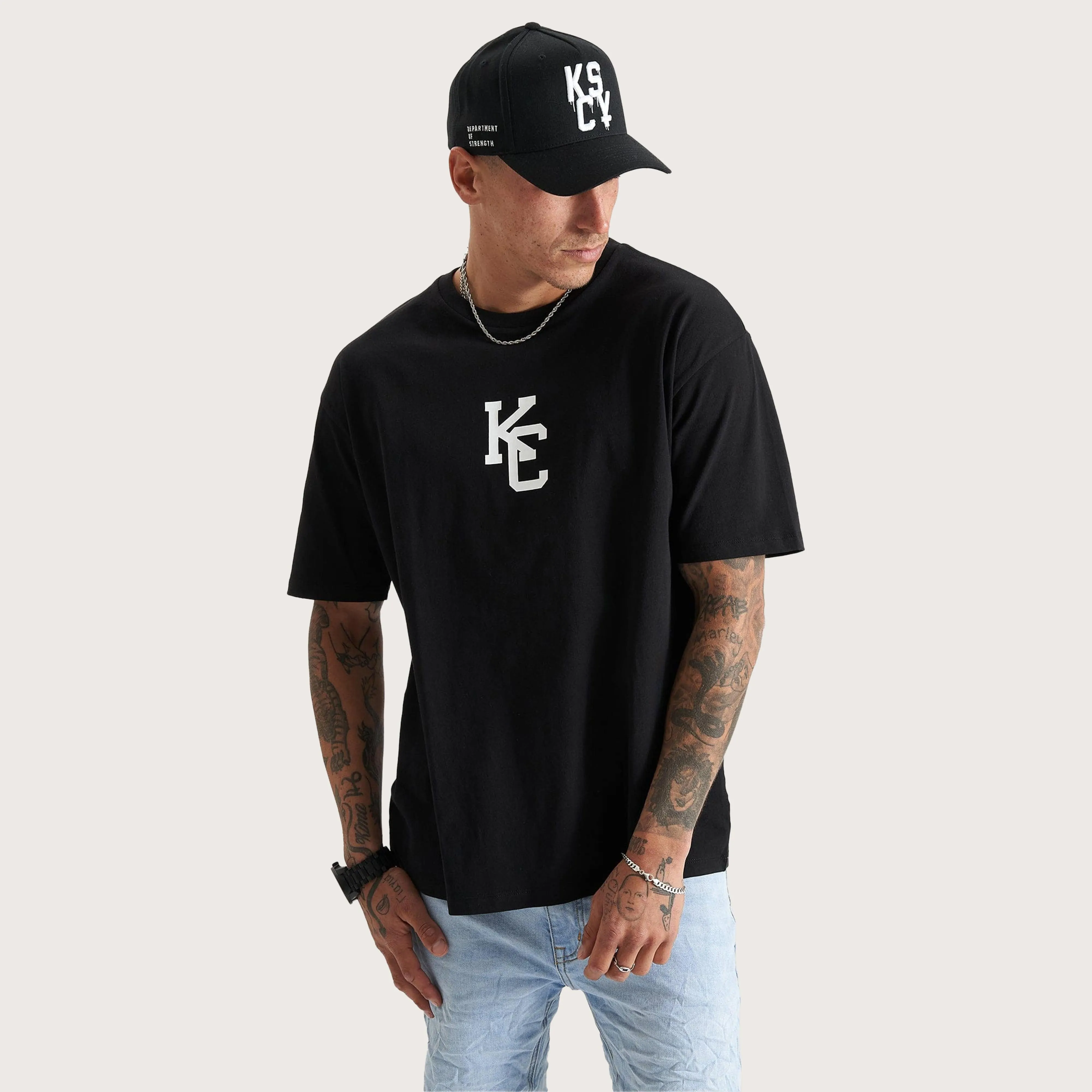 Fresno Heavy Box Fit Tee Black