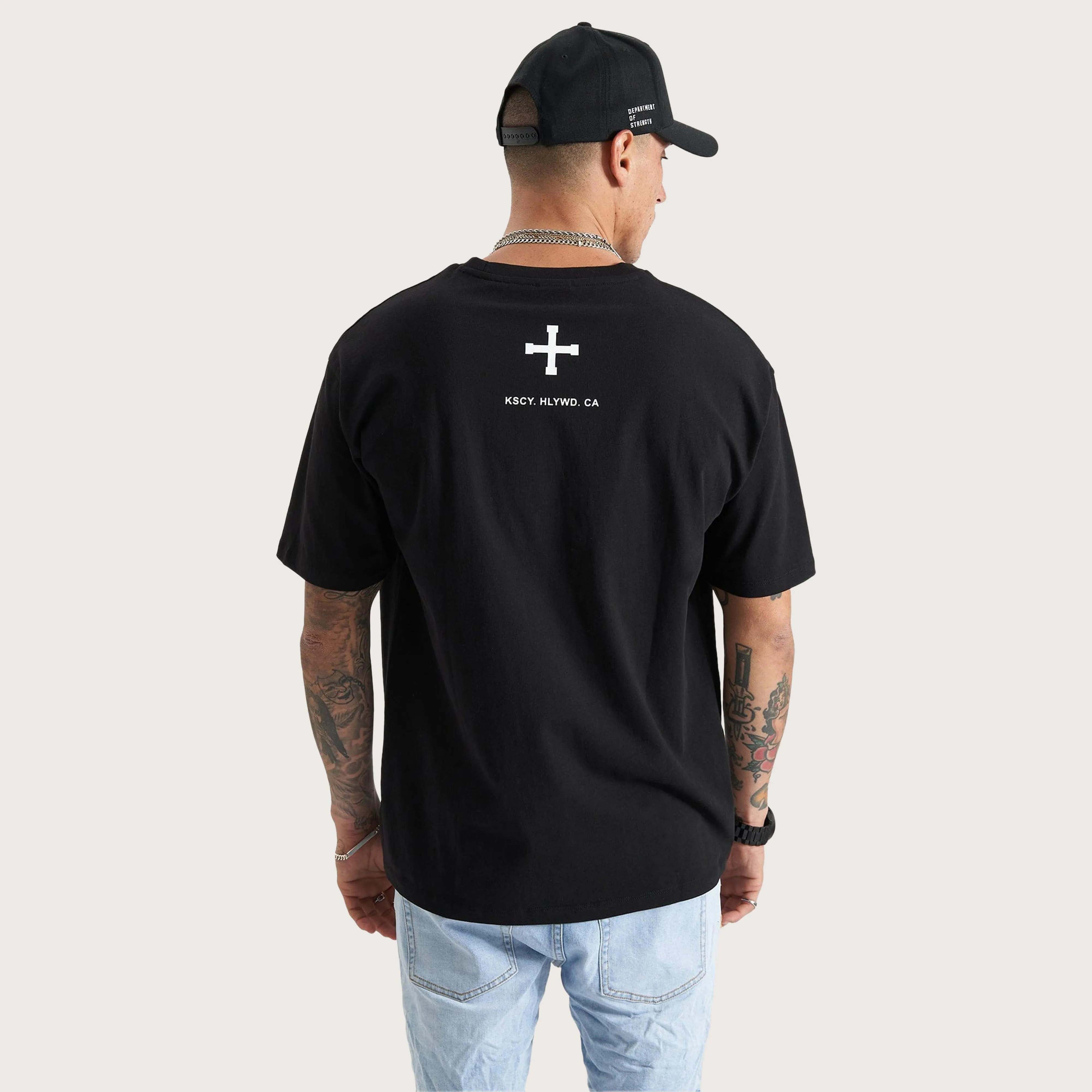 Fresno Heavy Box Fit Tee Black