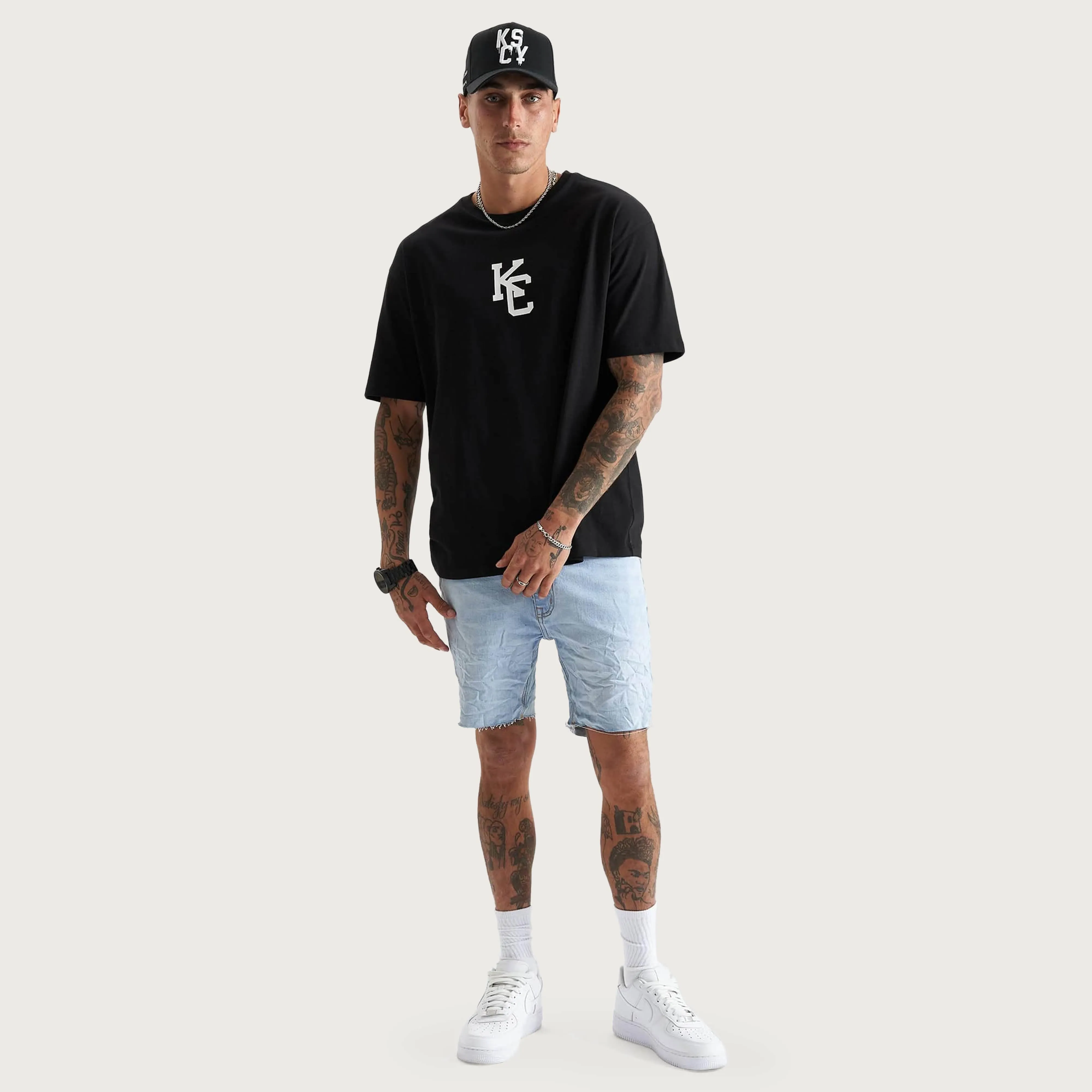 Fresno Heavy Box Fit Tee Black