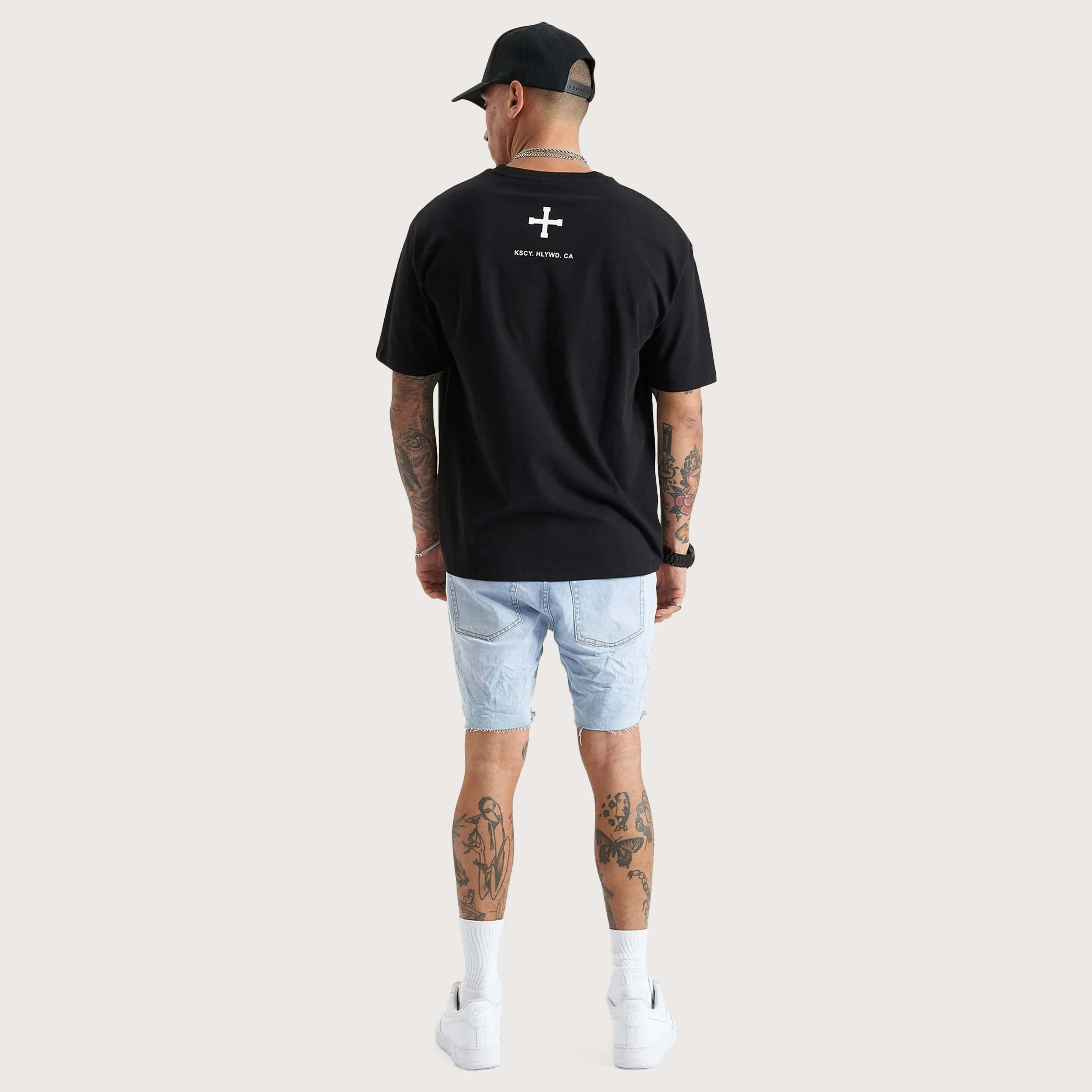Fresno Heavy Box Fit Tee Black