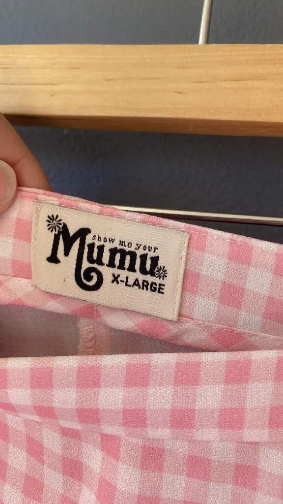 Gingham Wrap Skort