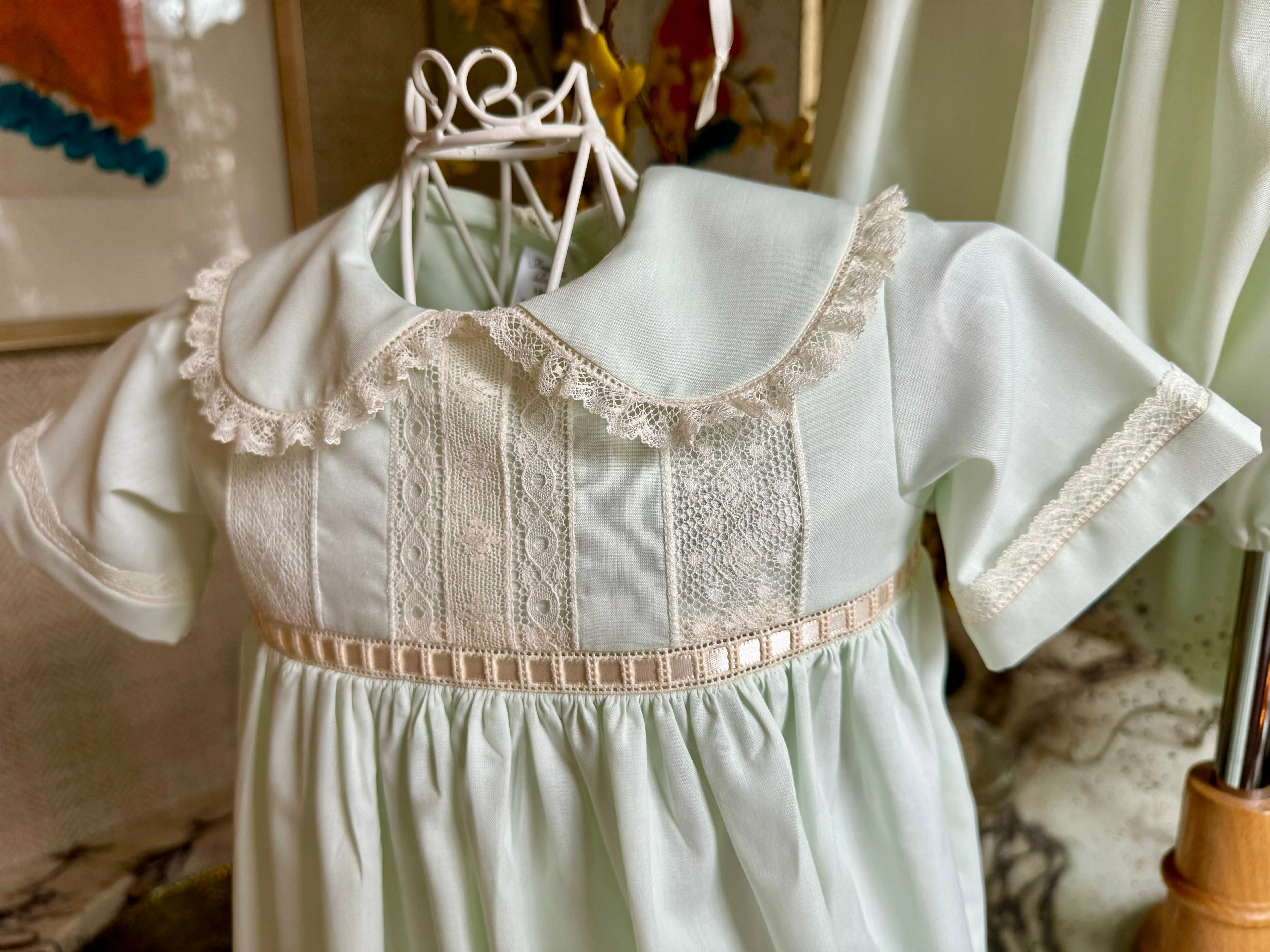 Girls and Boys Mint and White Heirloom Collection
